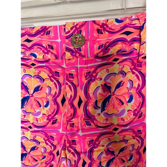 Lilly Pulitzer Callahan Short Size 6 5" Inseam Pink Fusion Rock House Cotton - Picture 4 of 5